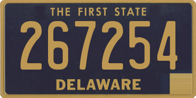 DE license plate 267254