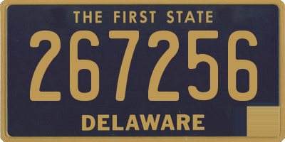 DE license plate 267256
