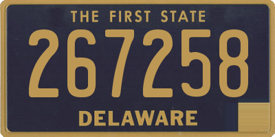 DE license plate 267258