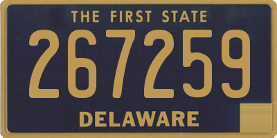 DE license plate 267259