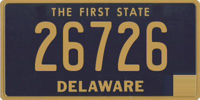 DE license plate 26726