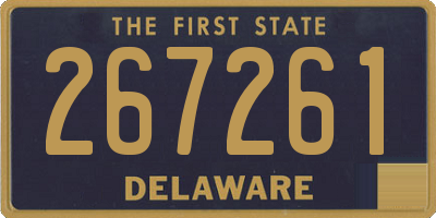 DE license plate 267261