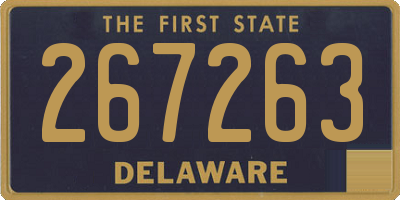 DE license plate 267263