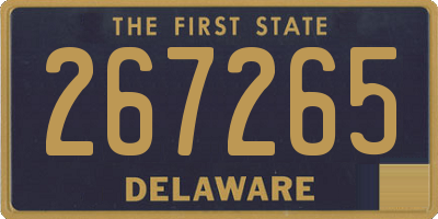 DE license plate 267265