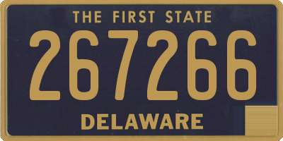 DE license plate 267266