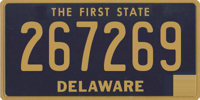 DE license plate 267269