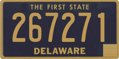 DE license plate 267271