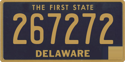 DE license plate 267272