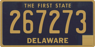 DE license plate 267273