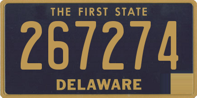 DE license plate 267274