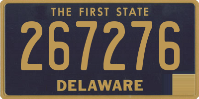 DE license plate 267276