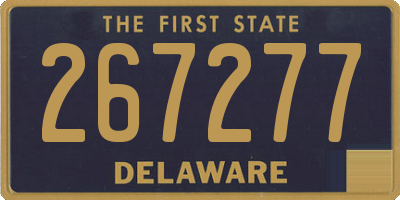 DE license plate 267277