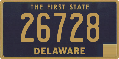 DE license plate 26728