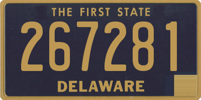 DE license plate 267281