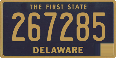 DE license plate 267285