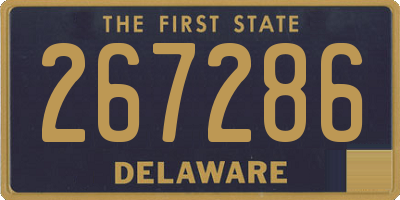 DE license plate 267286