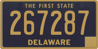 DE license plate 267287