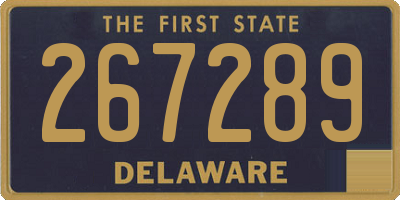 DE license plate 267289