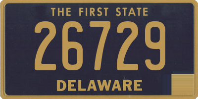 DE license plate 26729