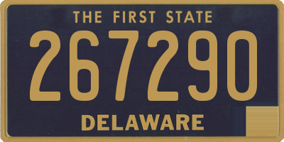 DE license plate 267290