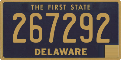 DE license plate 267292