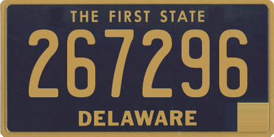 DE license plate 267296