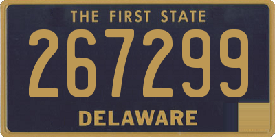 DE license plate 267299