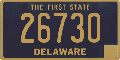 DE license plate 26730