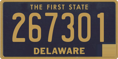 DE license plate 267301