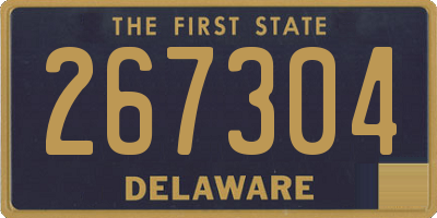 DE license plate 267304