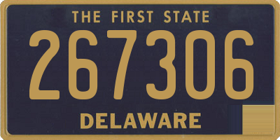DE license plate 267306