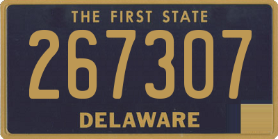 DE license plate 267307