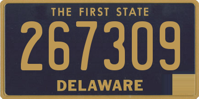 DE license plate 267309