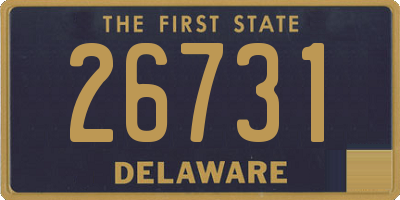 DE license plate 26731