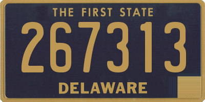 DE license plate 267313