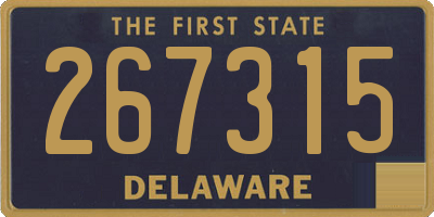 DE license plate 267315