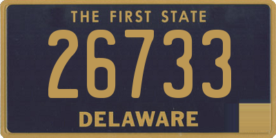 DE license plate 26733