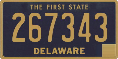 DE license plate 267343