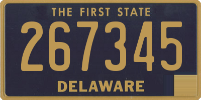 DE license plate 267345