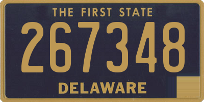 DE license plate 267348