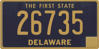 DE license plate 26735