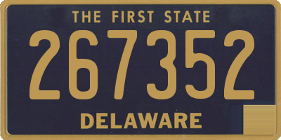 DE license plate 267352