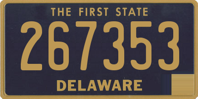 DE license plate 267353
