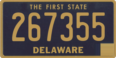 DE license plate 267355