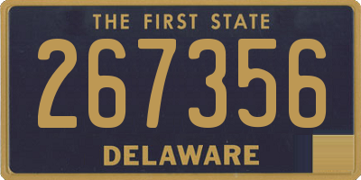 DE license plate 267356