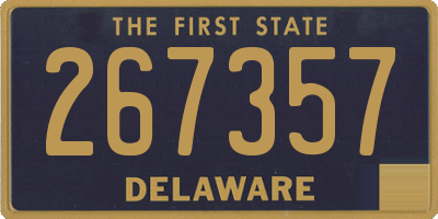 DE license plate 267357