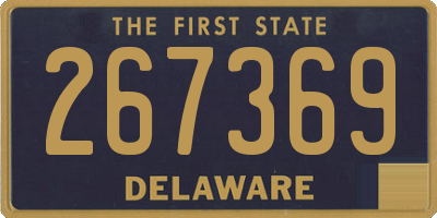 DE license plate 267369
