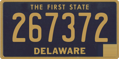 DE license plate 267372