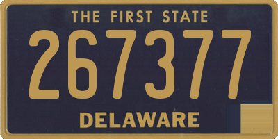 DE license plate 267377