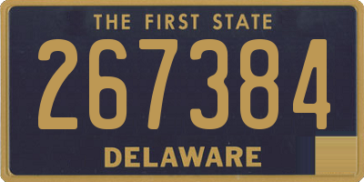 DE license plate 267384